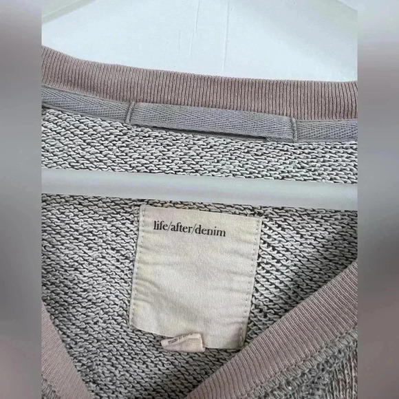 Life/After/Denim Crewneck Pink Sweatshirt - Picture 2 of 3